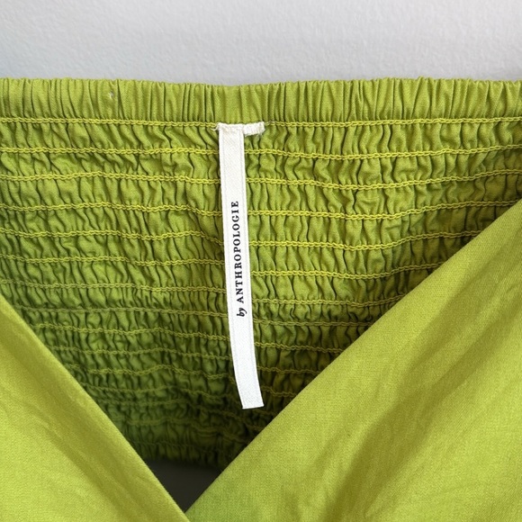 By Anthropologie V-Neck Tiered Bubble-Hem Dress SZ L - Picture 8 of 8